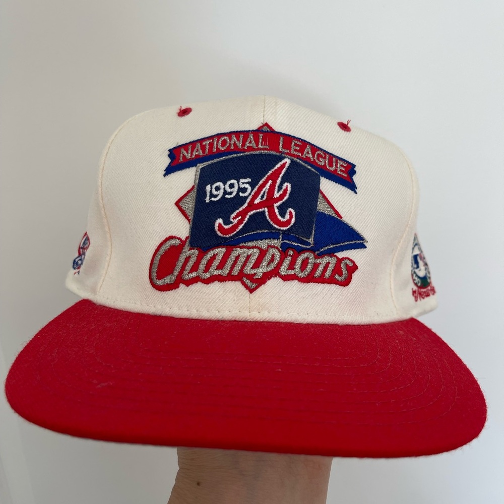 Atlanta Braves New Era 1995 National League Champions Cap - Red and White